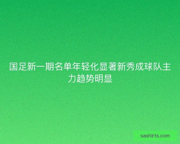国足新一期名单年轻化显著新秀成球队主力趋势明显 国足新一期名单年轻化显著新秀成球队主力趋势明显